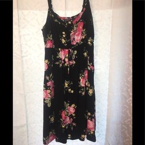 Black Floral Summer Dress